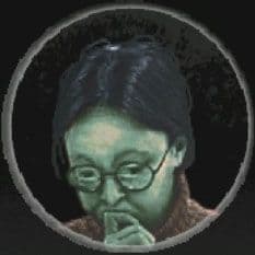 Woman with Glasses - No, I'm not a Human visitor guide